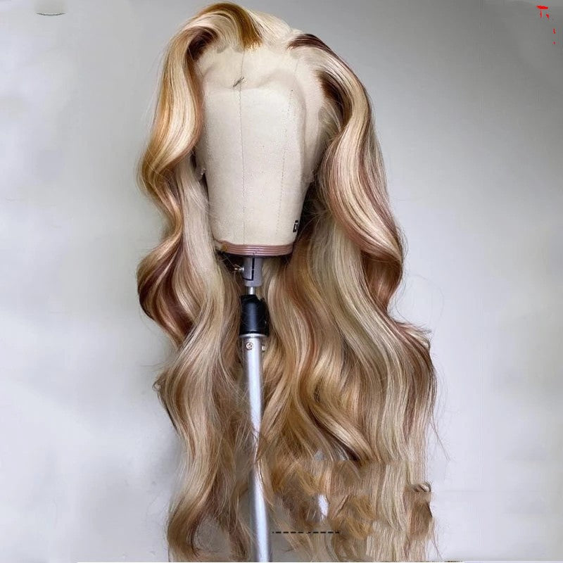 Golden Glow Glamour Human Hair Wig - Radiate with Elegance