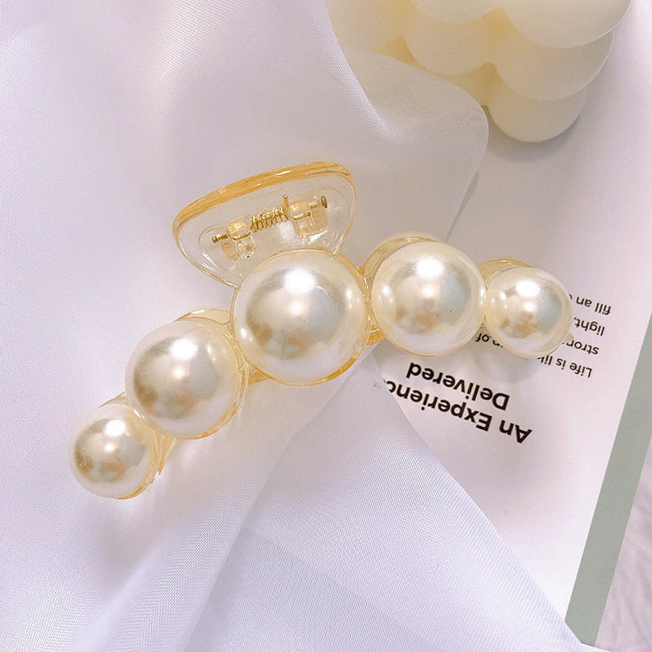 Pearl Tassel Bowknot Metal Hair Claw