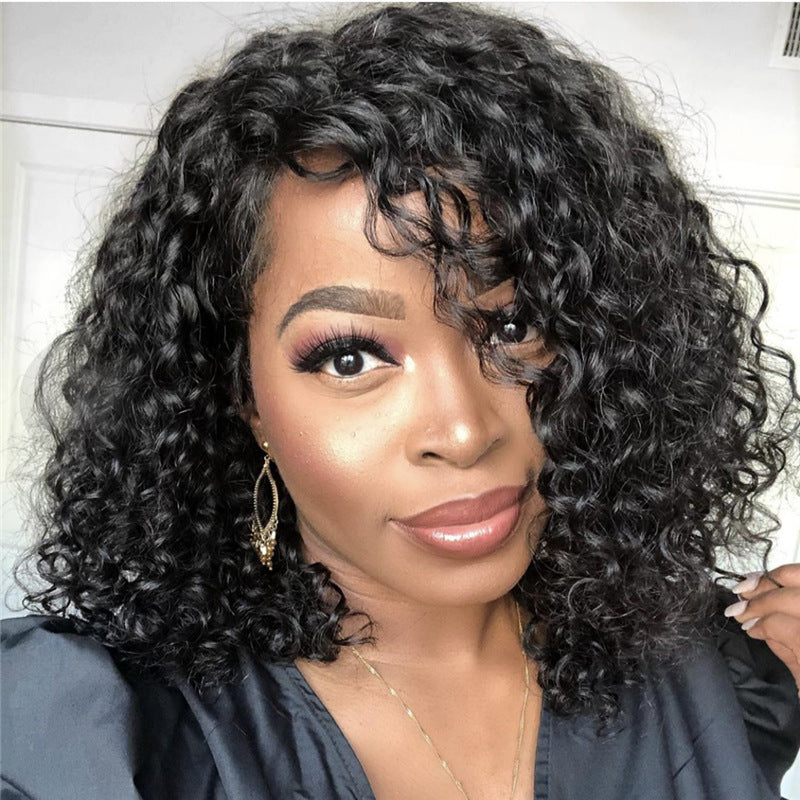 Afro Glam Synthetic Lace Front Medium and Long Curly Braided Wig