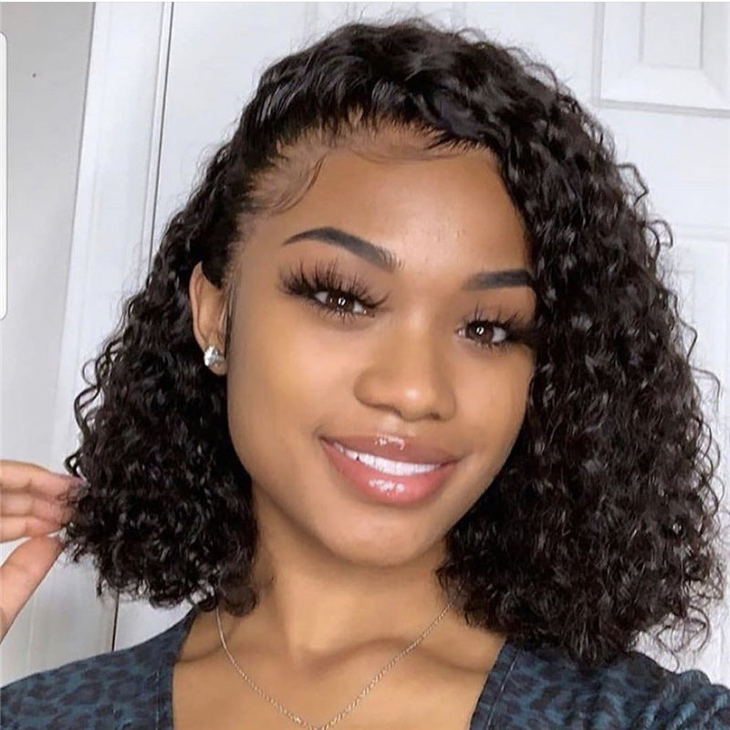 Afro Glam Synthetic Lace Front Medium and Long Curly Braided Wig