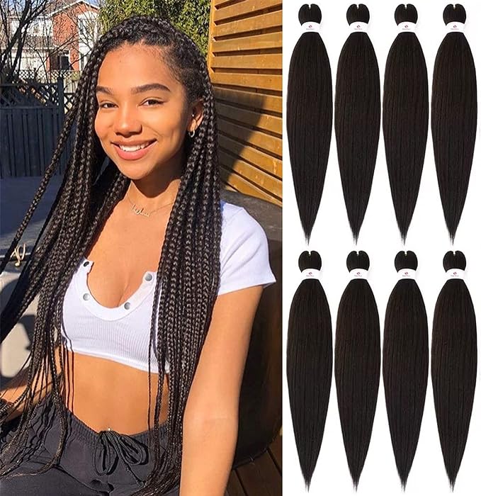 Ethereal Ease: Pre-Stretched Yaki Straight Braiding Hair Extensions