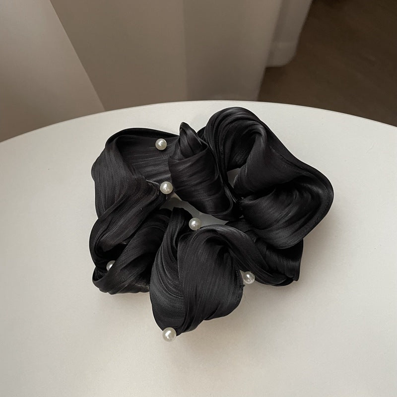 Pearl Wave Silk Elegance Scrunchies