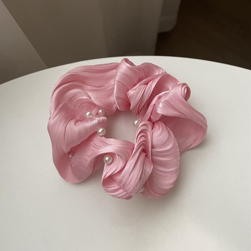 Pearl Wave Silk Elegance Scrunchies