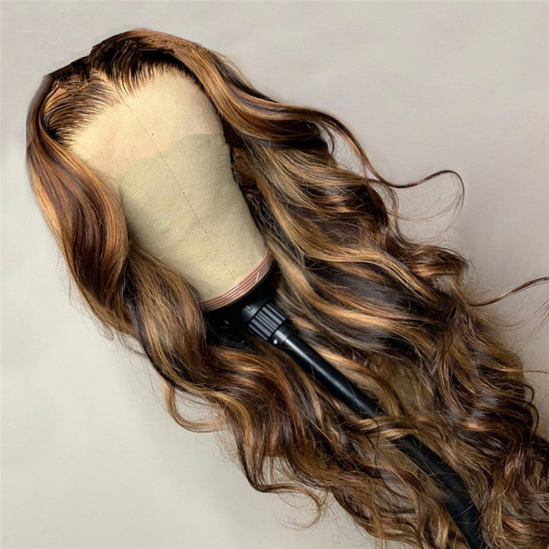 RoseAura Long Curly Fashion Wig - Embrace Effortless Glamour