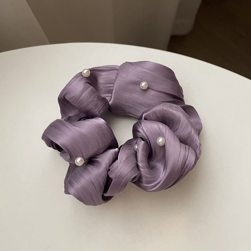 Pearl Wave Silk Elegance Scrunchies