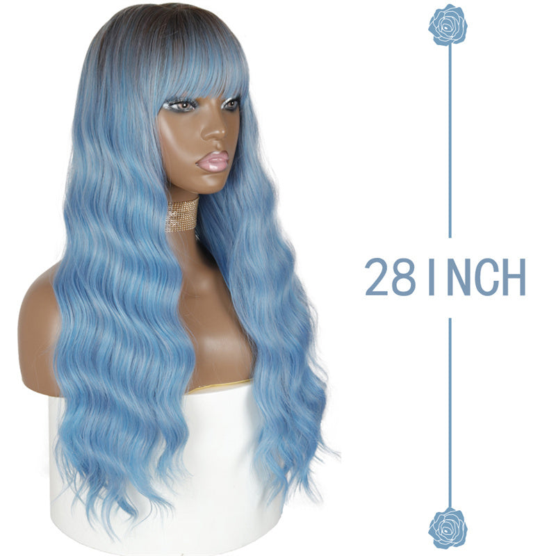 Luxe Azure Elegance Wig