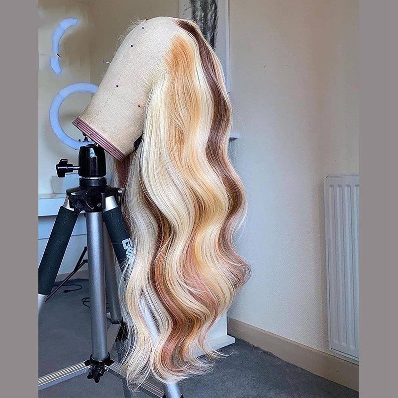 Golden Glow Glamour Human Hair Wig - Radiate with Elegance