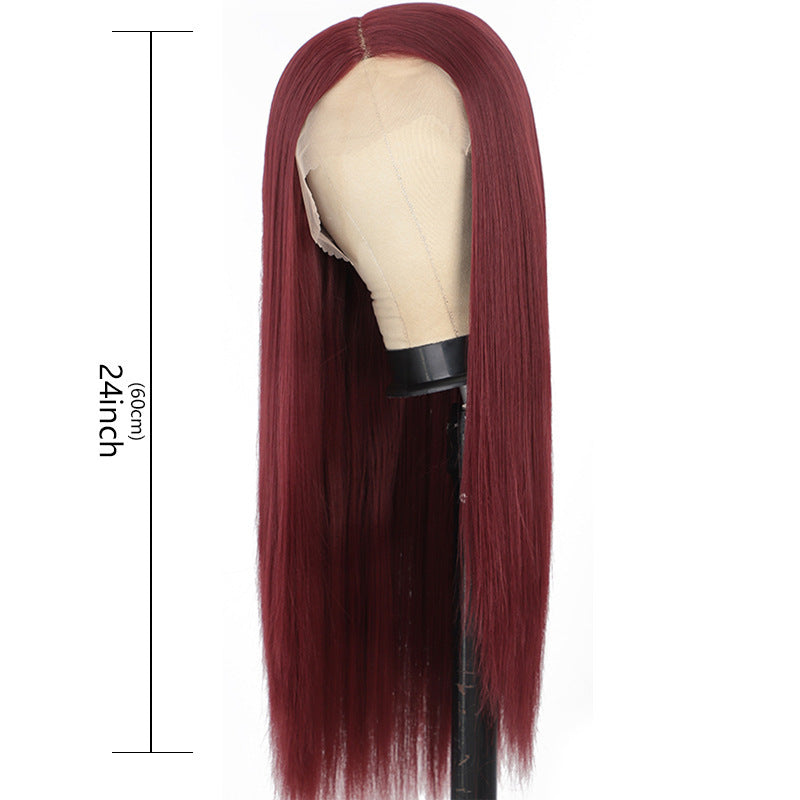 Lustrous Lace Front Long Straight Wig