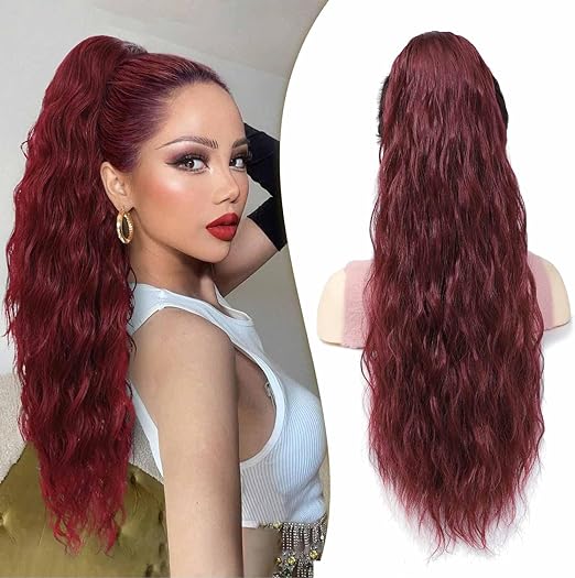 Luxe Waves Hair Extension Ponytail - Natural Look Clip-In