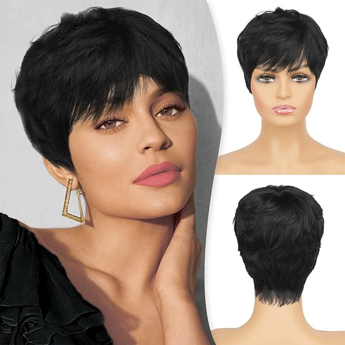 Elegance in Lace: Short Human Hair Wig