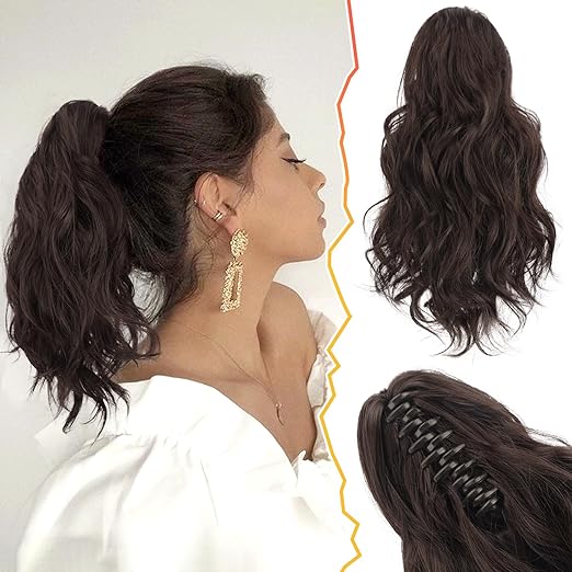 Luxe Waves Hair Extension Ponytail - Natural Look Clip-In