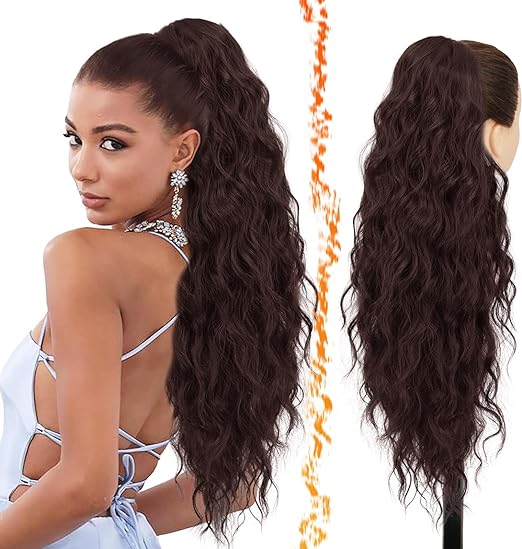 Luxe Waves Hair Extension Ponytail - Natural Look Clip-In