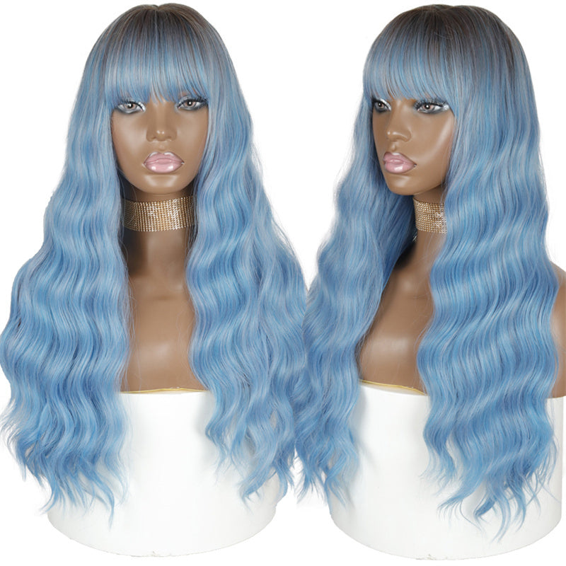 Luxe Azure Elegance Wig