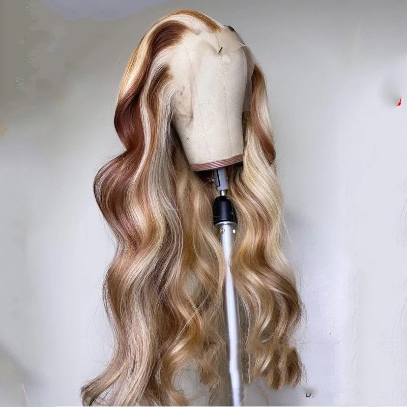 Golden Glow Glamour Human Hair Wig - Radiate with Elegance