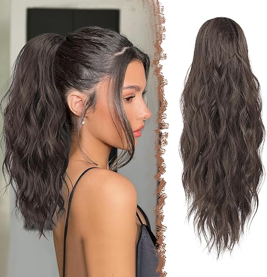 Luxe Waves Hair Extension Ponytail - Natural Look Clip-In