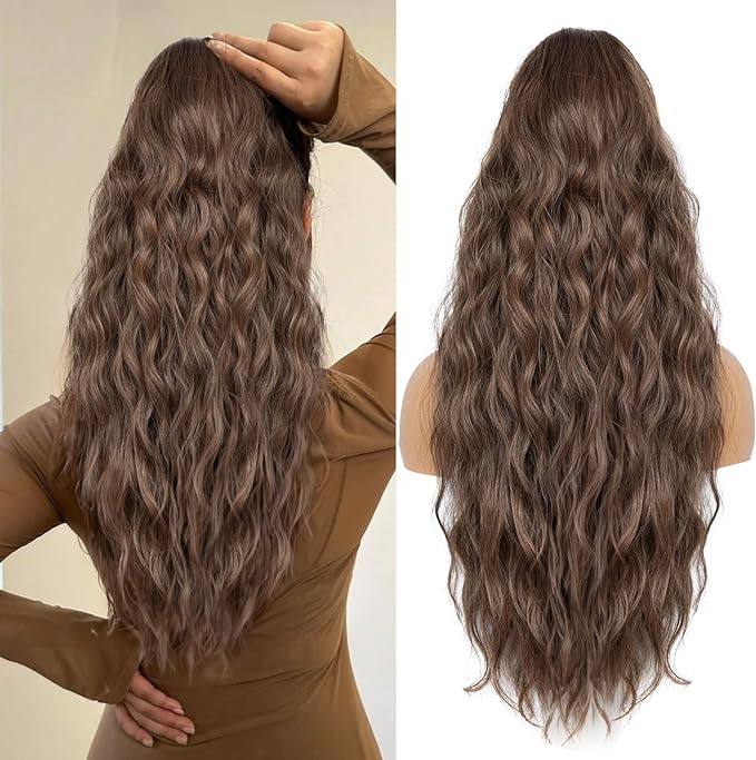 Luxe Waves Hair Extension Ponytail - Natural Look Clip-In