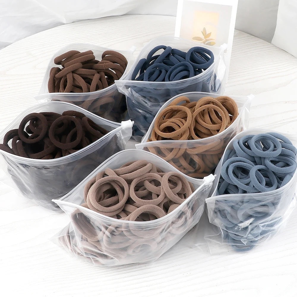 Elegance Bands 4cm Solid Color Hair Rope