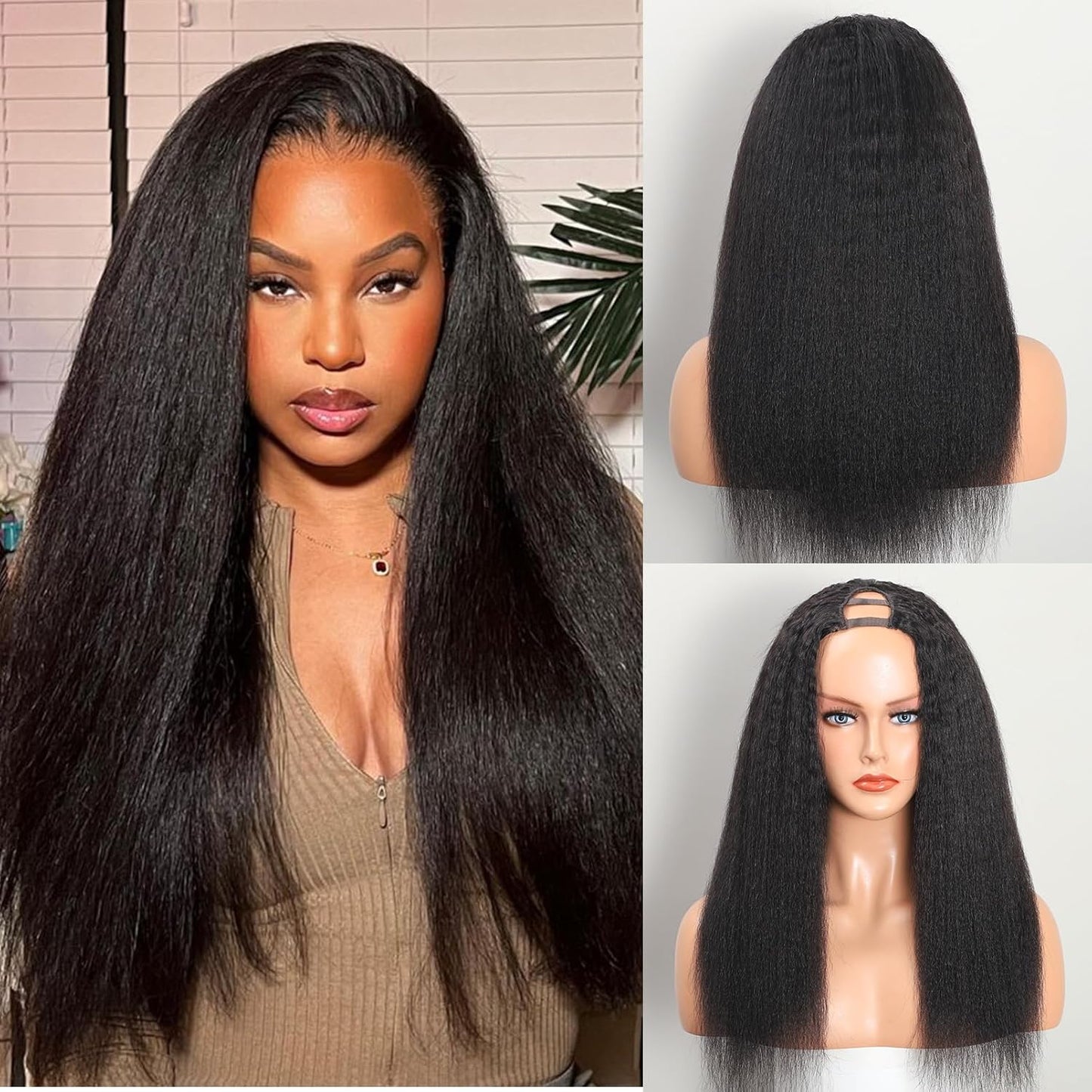 SilkFlow Yaki Straight Human Hair Wig