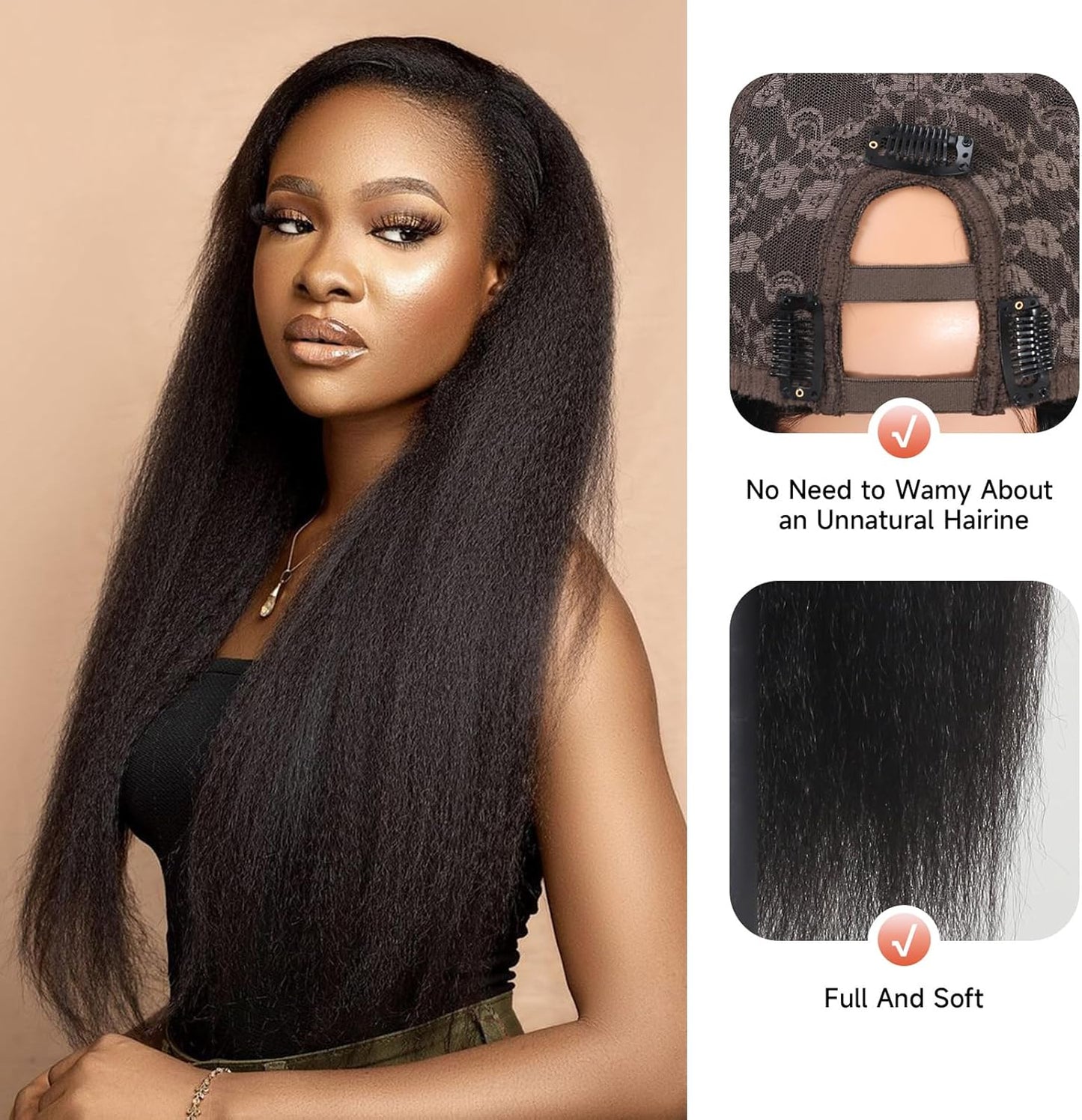 SilkFlow Yaki Straight Human Hair Wig