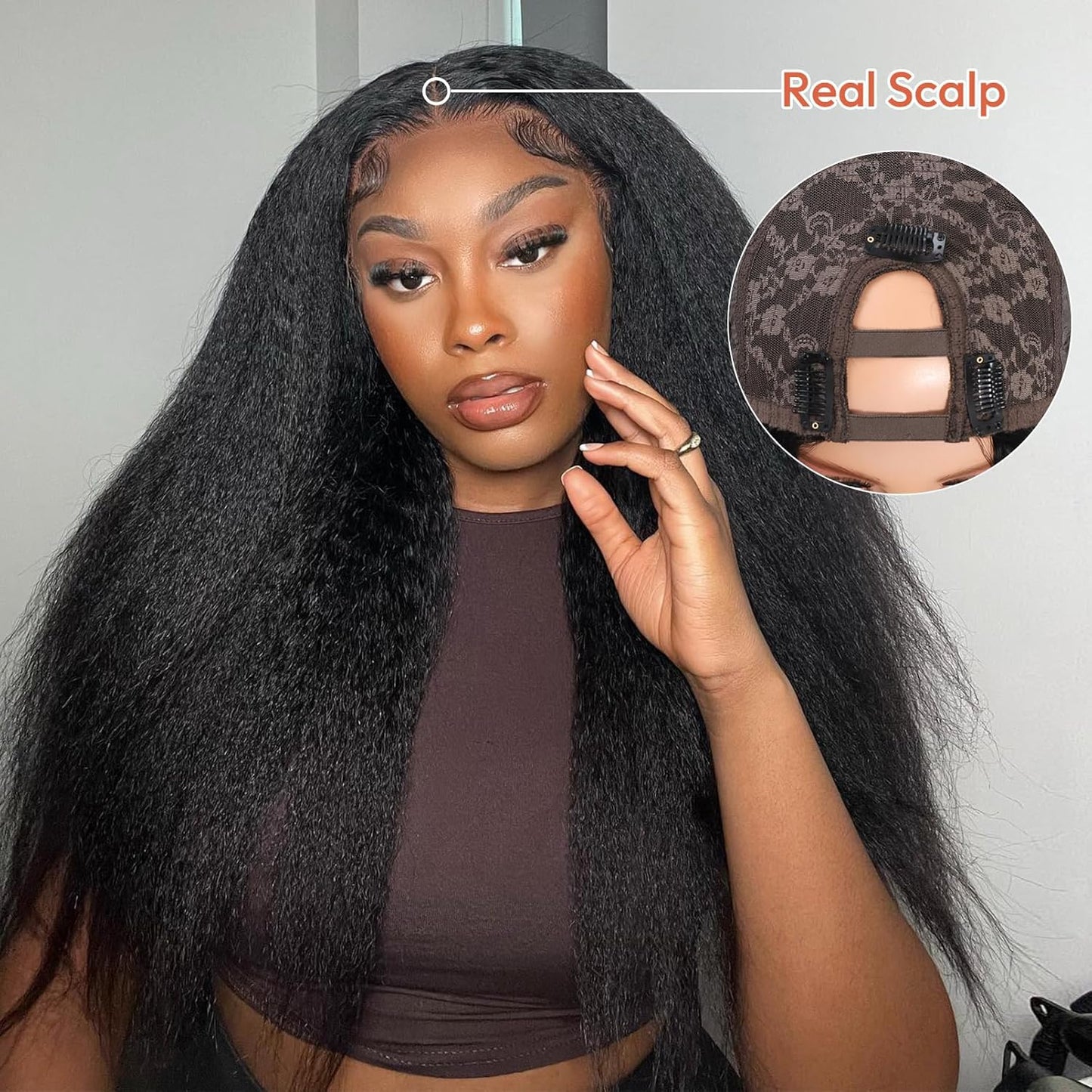 SilkFlow Yaki Straight Human Hair Wig