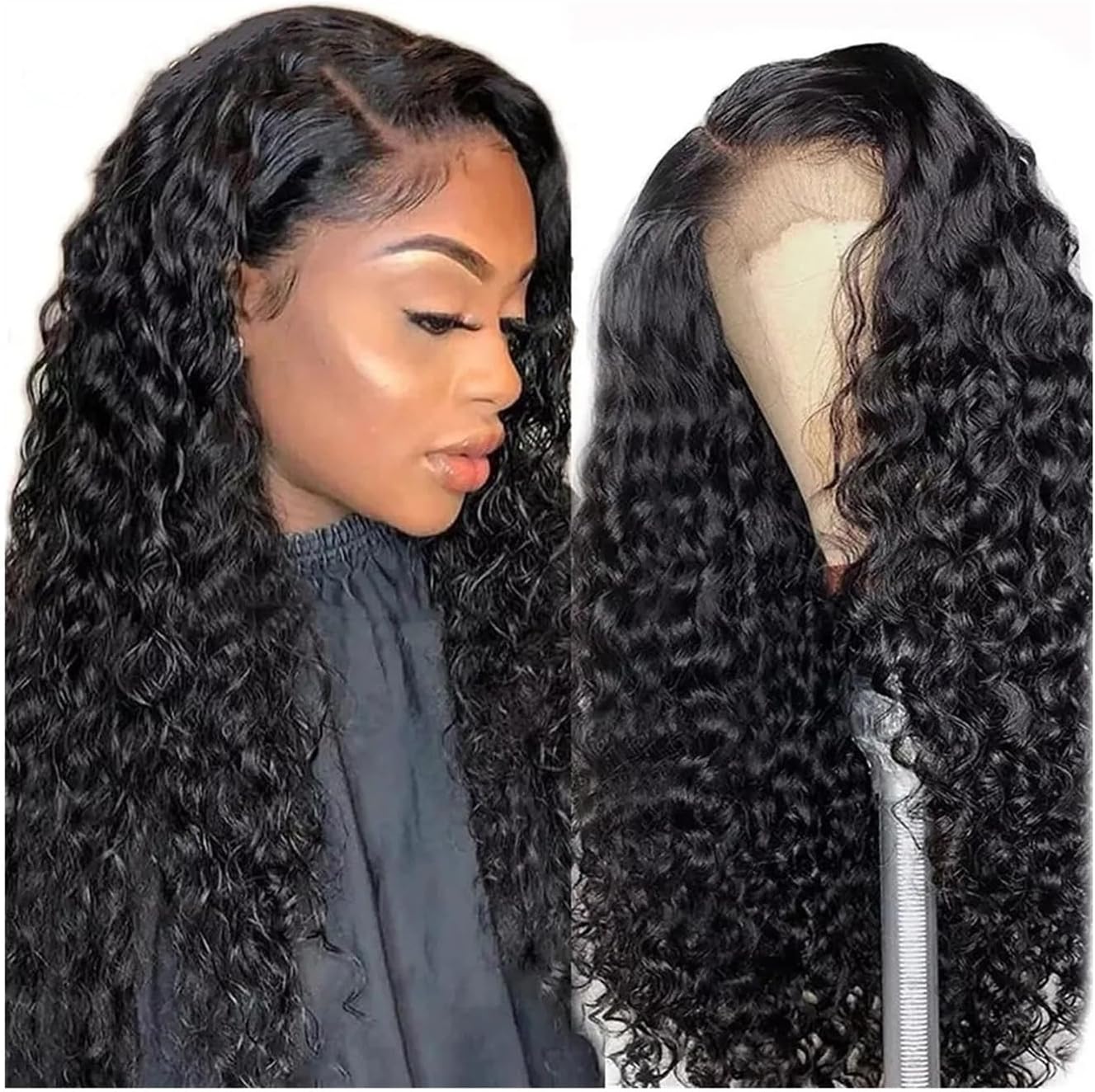 Brazilian Curl Couture: The Kinky Curly Lace Front Human Hair Wig