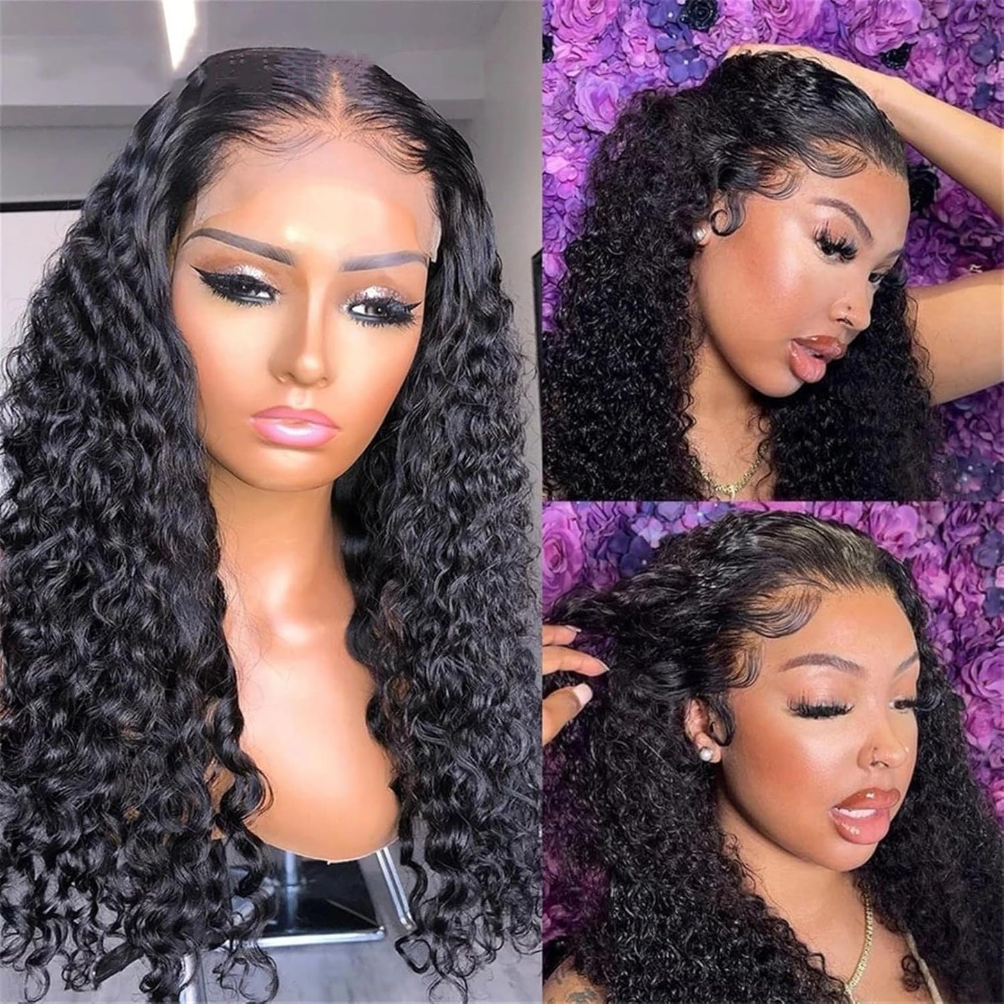 Brazilian Curl Couture: The Kinky Curly Lace Front Human Hair Wig