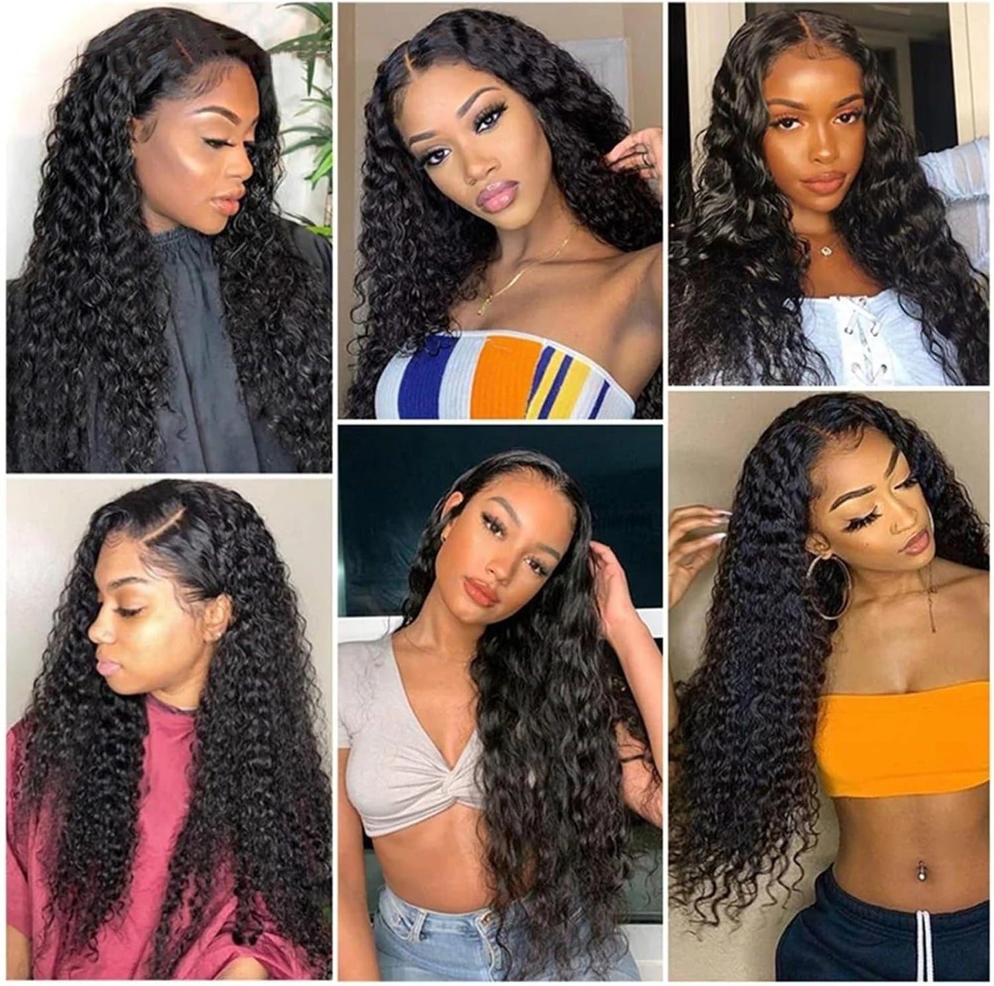 Brazilian Curl Couture: The Kinky Curly Lace Front Human Hair Wig