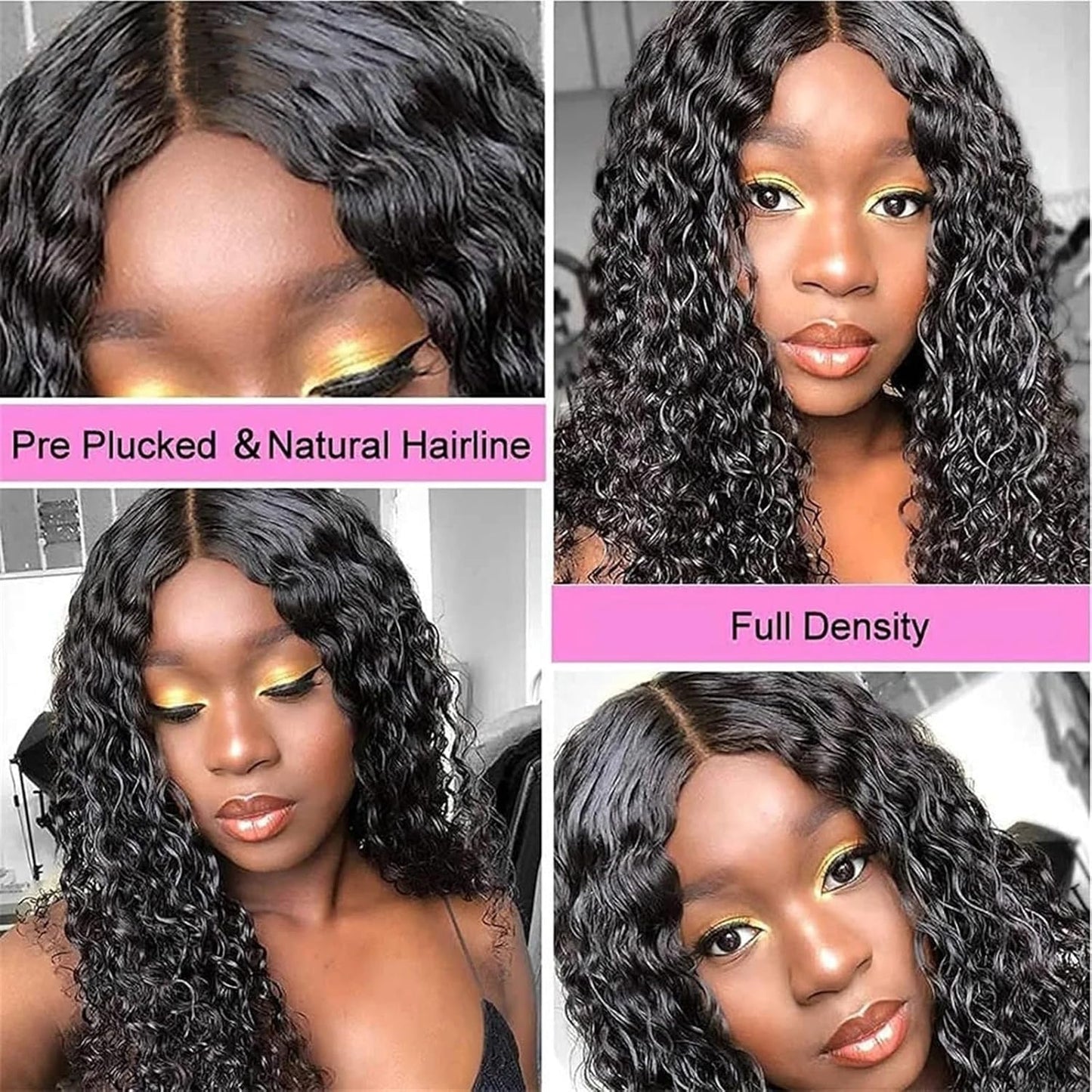 Brazilian Curl Couture: The Kinky Curly Lace Front Human Hair Wig