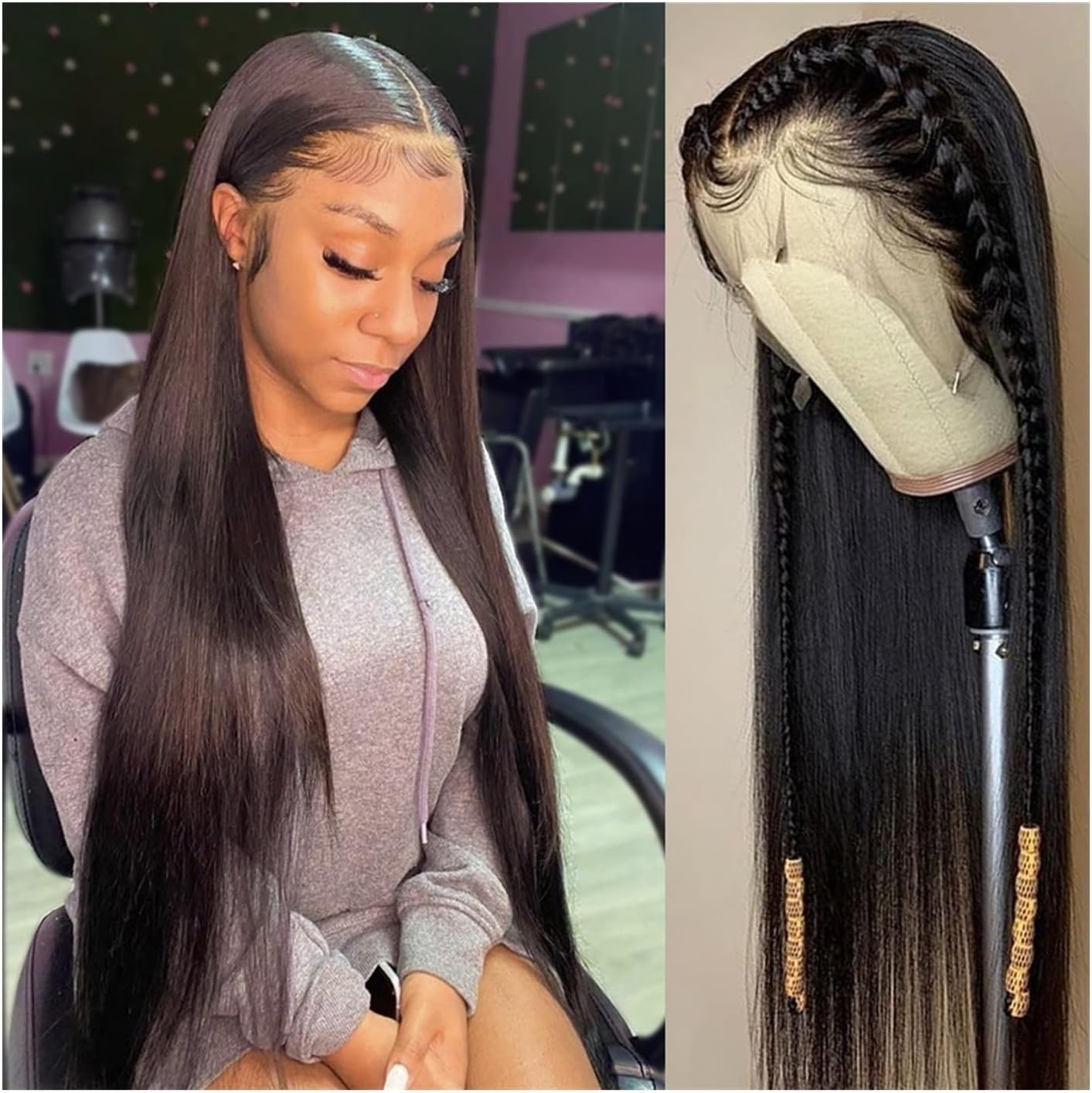 SilkVeil Luxe: The Ultimate Full Lace Head Cover with Real Hair