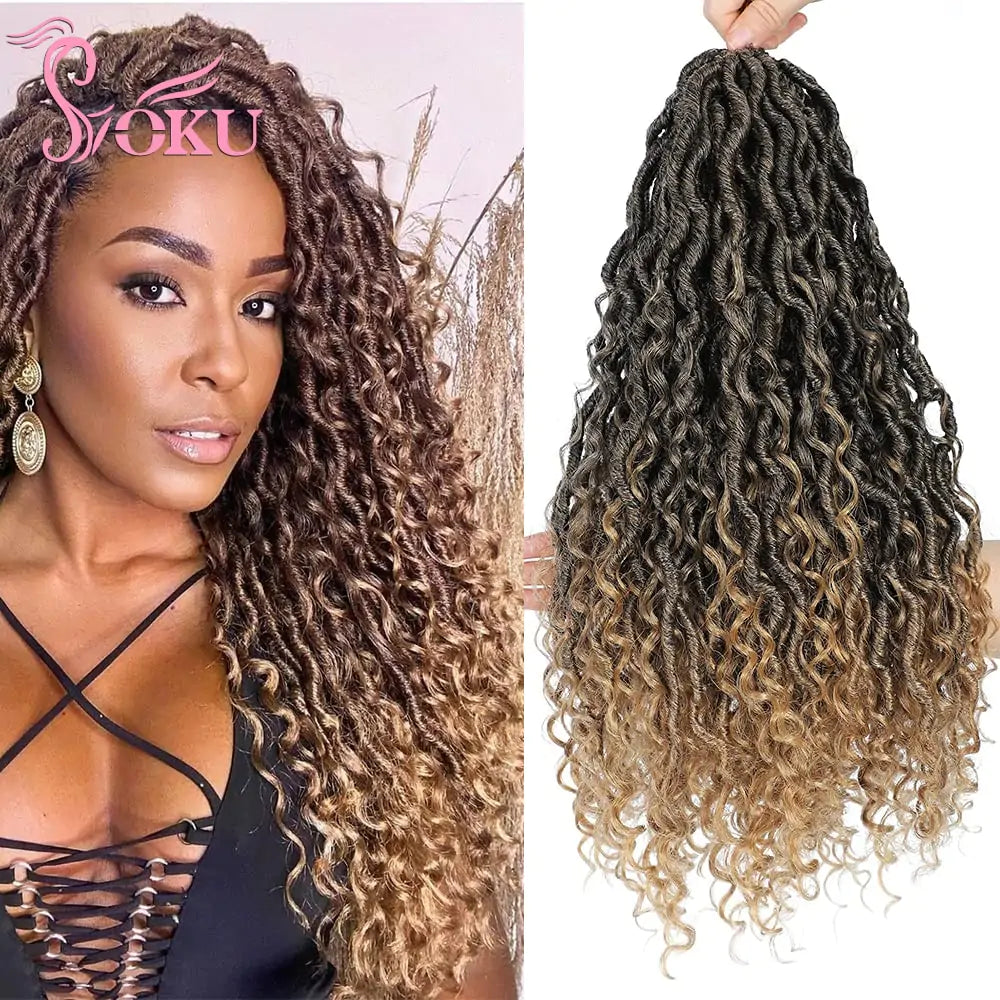 Ethereal Elegance: Goddess Braids Hair Extensions