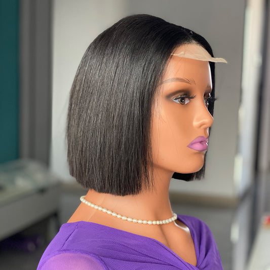 DivineSilk: Opulent 12A Vietnamese Bone Straight Bob Human Hair Wig