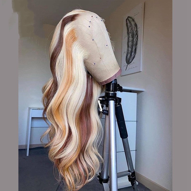 Golden Glow Glamour Human Hair Wig - Radiate with Elegance