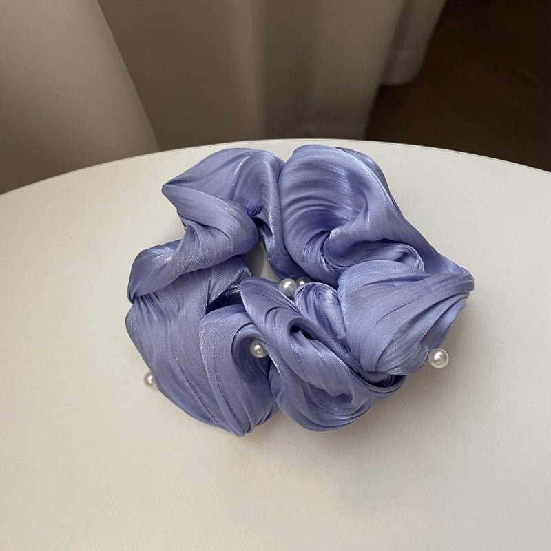 Pearl Wave Silk Elegance Scrunchies