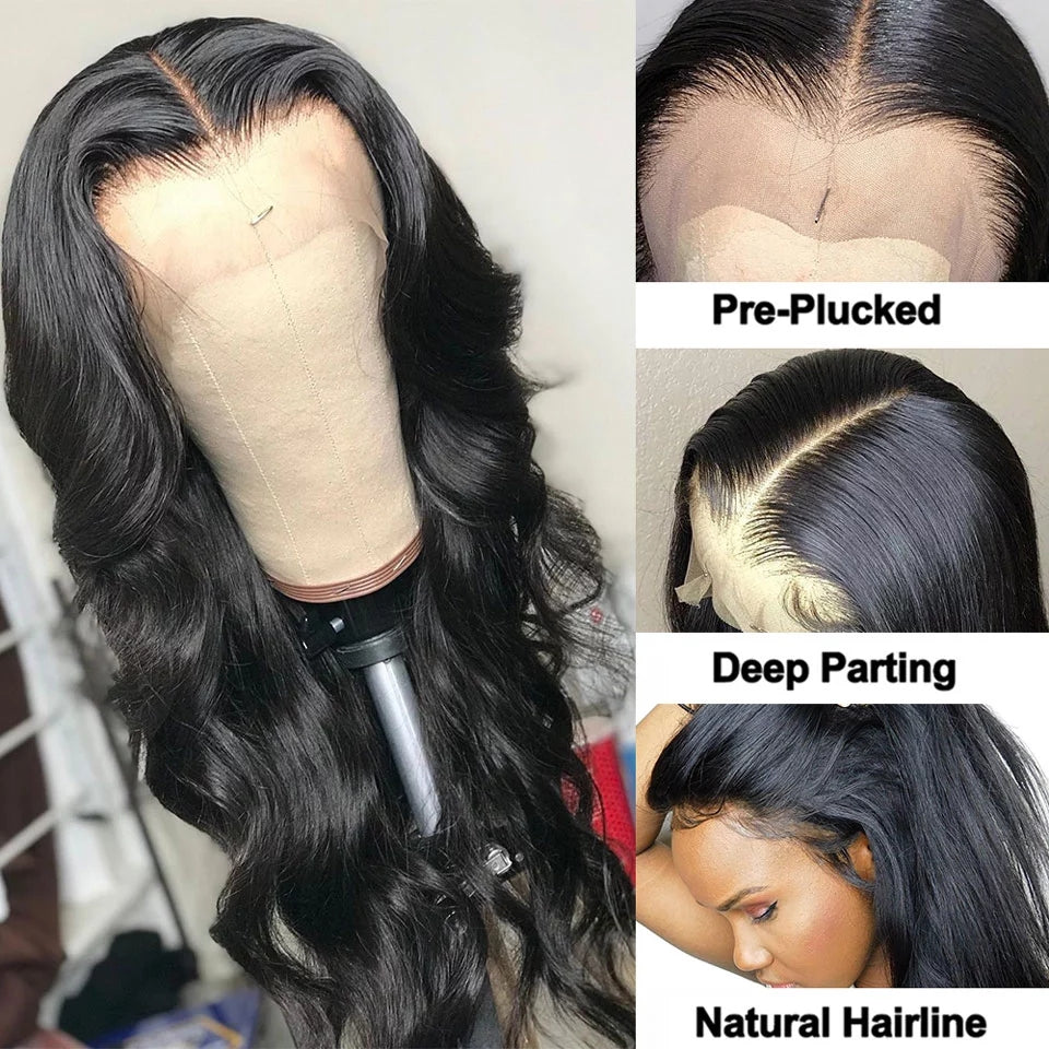 AuraWave 13x4 Body Wave Lace Front Wig - Natural-Looking Beauty