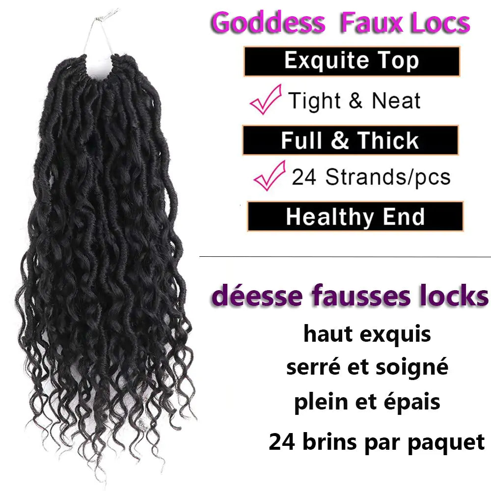 Ethereal Elegance: Goddess Braids Hair Extensions